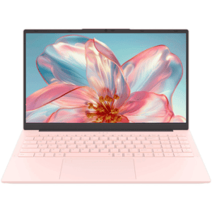 Laptop rosa Haus Mobil 24 ® com tela vibrante e design elegante.