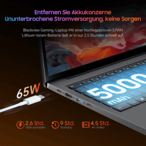 blackview AMD Ryzen 7 Gamibook 8 180° Drehung Gaming Notebook