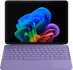Teclado lilás do portátil Haus Mobil 24 ®, ideal para uso diário e produtividade.