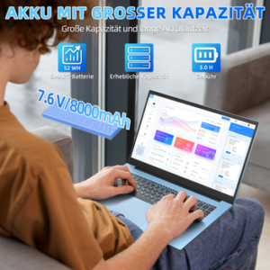 MENGHU 18,5 Zoll Laptop für Homeoffice & Alltag Windows 11 PRO Office 365 Notebook