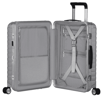 Samsonite Hartschalen-Trolley PROXIS ALU, verschiedene Größen, 4 Rollen, Hartschalen-Koffer, Reisekoffer, Koffer, TSA-Zahlenschloss – Bild 4