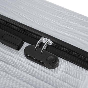 yonsly Hartschalen-Trolley Reisekoffer ABS Hartschalen Trolley, Rollkoffer Handgepäck, 4 Rollen, Sicherheitsschloss, Weichem Gummigriff,56/66/76 cm, 45/69/99 L – Bild 3