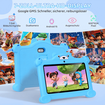 oyajia 7 Zoll mit Robuster Hülle, 4GB+64GB, WiFi Bluetooth IPS HD Android 15 Tablet – Bild 5