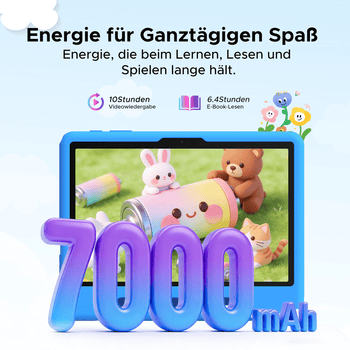 POCKAM Kinder Lern-Tablet mit Elternkontrolle 10'' Android 16, 64GB ROM kids Tablet – Bild 5