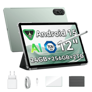 blackview 12 " Mega2 Android 15 4G LTE 2,4K 8GB/12GB+256GB Tablet , 2.4K, Android 15, 9000mAh, LTE)
