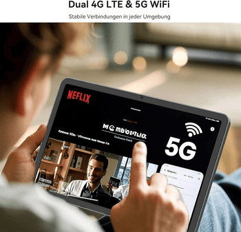 blackview 12 " Mega2 Android 15 4G LTE 2,4K 8GB/12GB+256GB Tablet , 2.4K, Android 15, 9000mAh, LTE) – Bild 5