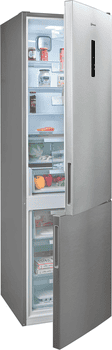 BAUKNECHT Kühl-/Gefrierkombination KGN Eco 201 C, 203,5 cm hoch, 59,5 cm breit, Kein Abtauen und ideales Frischeklima dank Dual Cool Total NoFrost