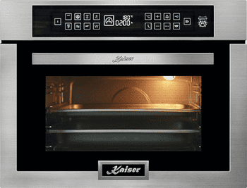 Kaiser Küchengeräte Einbau-Mikrowelle, Grill und Heißluft, 38,00 l, Mikrowellen-Backofen, 45 cm Hoch,TouchControl
