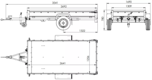 Anhänger Garden Trailer 264 KIPP mit Bordwandaufsatz und Aludeckel-Neu – [LTG_SITE_NAME]