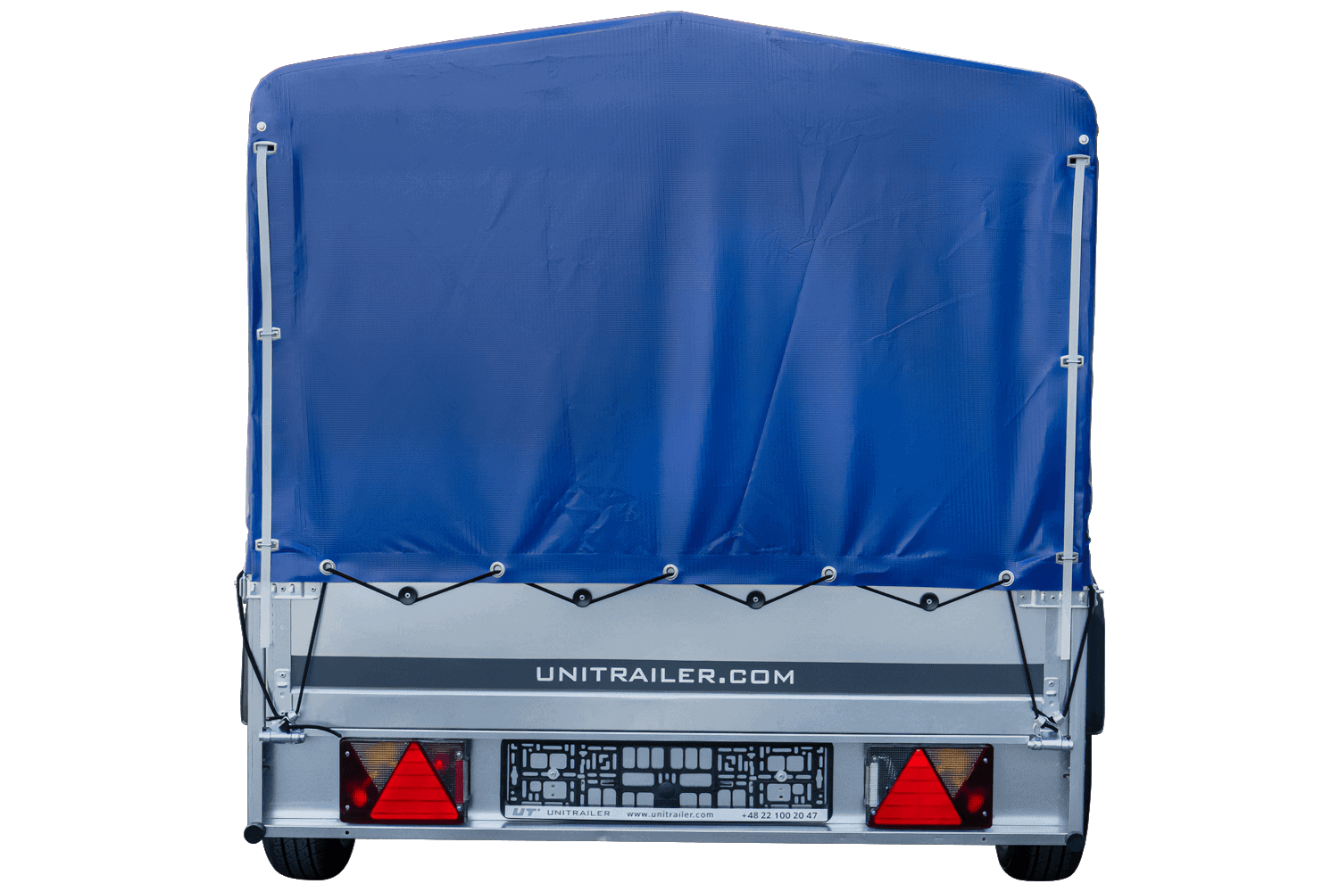 Langer PKW-Anhänger Garden Trailer 264 KIPP mit Hochplane, Spriegel und Stützrad-Neu – Bild 3